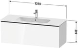 Duravit D-Neo Waschtischunterbau 1210 mm Eiche Terra Matt mit 1 Auszug und Soft-Close