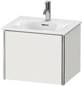 Duravit XSquare Waschtischunterbau 510 mm, 1 Auszug, weiß matt – wandhängend für Viu