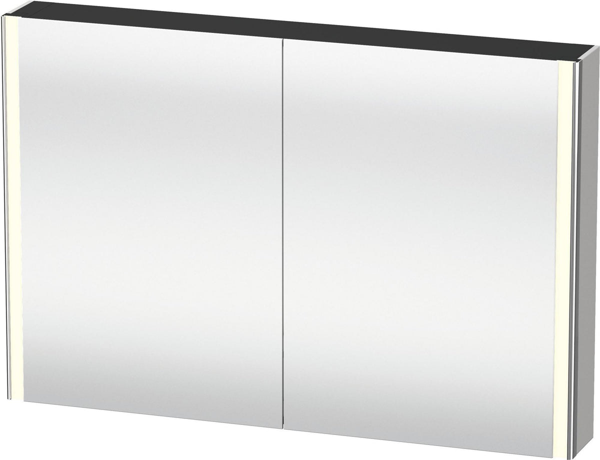 DURAVIT XSquare Spiegelschrank 1200 mm mit LED-Beleuchtung, Soft-Close und Front- sowie Innenspiegel