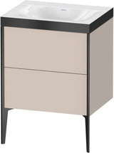 DURAVIT XViu c-bonded Waschtischunterbauset 600 mm mit 2 Auszügen, bodenstehend