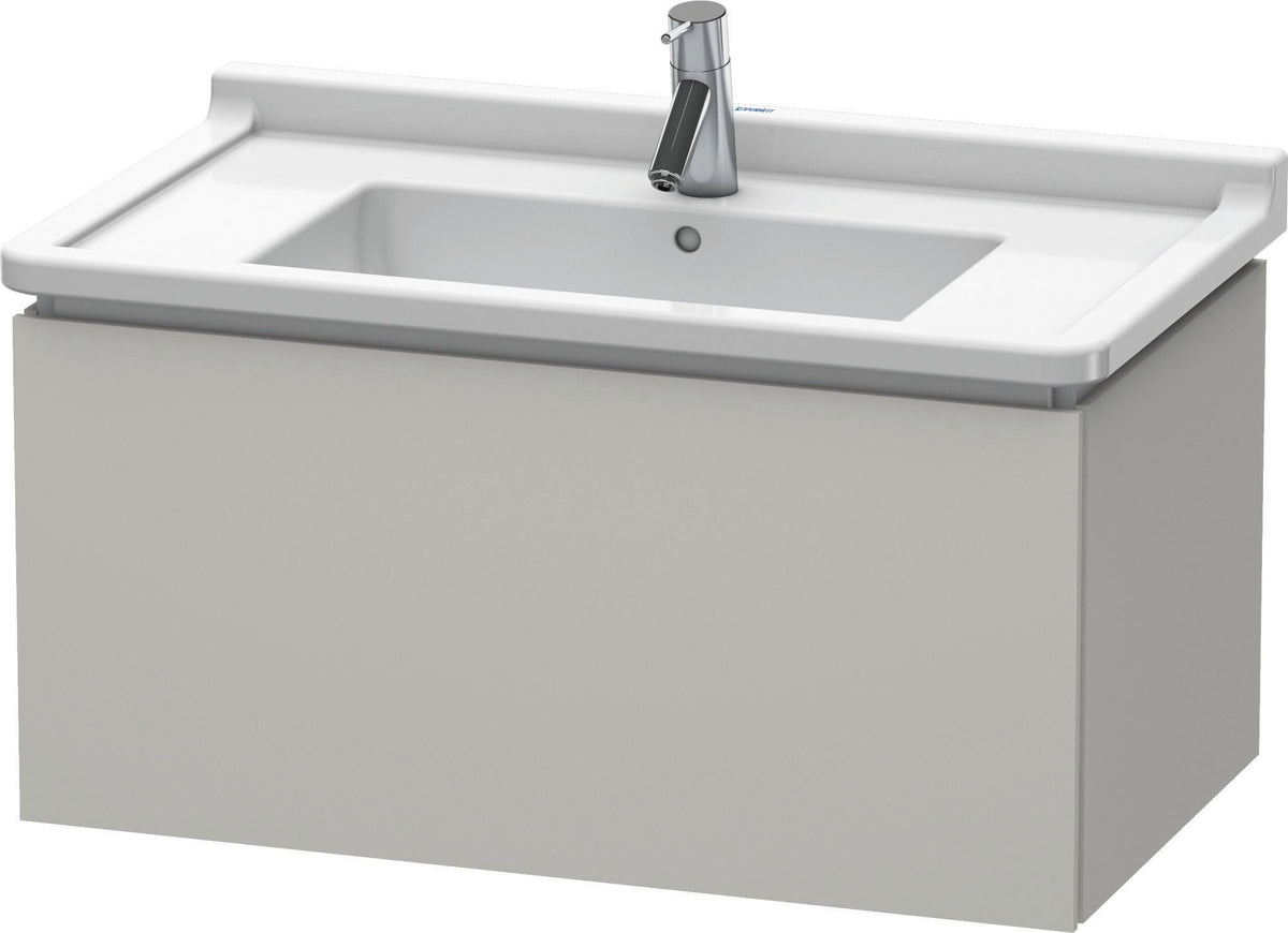 DURAVIT L-Cube Waschtischunterbau wandhängend 820 mm taupe matt 1 Auszug Tip-On