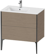 Duravit XViu Waschtischunterbau bodenstehend 810 mm mit 2 Auszügen, weiß matt, Tip-On Technik