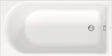 DURAVIT D-Neo Badewanne 1500x750 mm Einbauversion Weiß mit Überlauf und 1 Rückenschräge