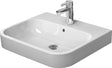 DURAVIT Möbelwaschtisch Happy D.2 600 mm mit Überlauf, 1 Hahnloch, weiß
