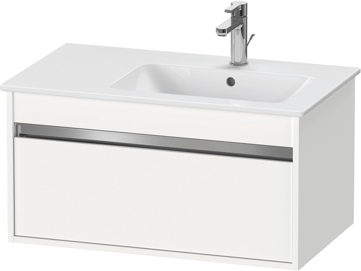 Duravit Ketho Waschtischunterbau 800 mm Weiß Matt mit 1 Auszug & Soft-Close