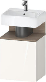 DURAVIT Qatego Waschtischunterbau 440 mm Eiche Terra Matt, 1 Tür links, Tip-On