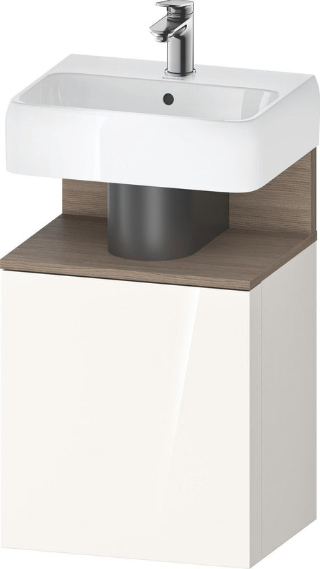 DURAVIT Qatego Waschtischunterbau 440 mm Eiche Terra Matt, 1 Tür links, Tip-On