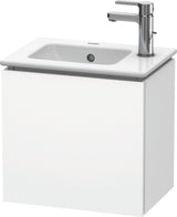 Duravit L-Cube Waschtischunterbau 420 mm wandhängend, 1 Tür rechts, weiß matt – Christian Werner Design