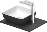 DURAVIT Sivida Aufsatzbecken Set mit Konsole 410x330mm Weiß ohne Hahnloch