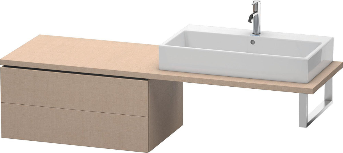 Duravit L-Cube Unterschrank für Konsole 820 mm, 2 Schubkästen, Weiß Matt