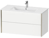 Duravit Waschtischunterbau XVIU 1010x560x480mm 2 Schubkästen Ahorn mitte seidenmatt