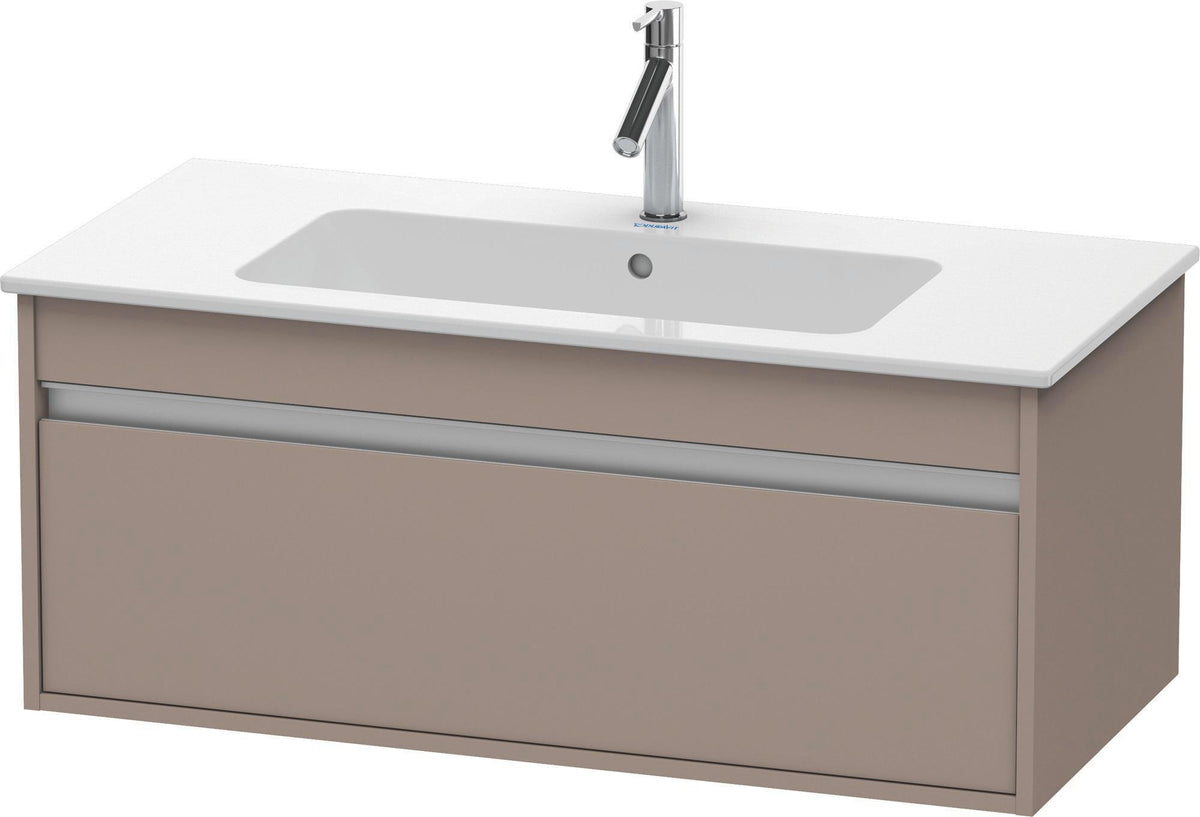 DURAVIT Ketho Waschtischunterbau 1000 mm betongrau matt mit 1 Auszug – ME by Starck Design