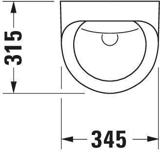 DURAVIT Design Classics Urinal Utronic – Elektronisches Urinal mit Netzanschluss, ohne Fliege, weiß