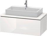 DURAVIT L-Cube Konsolenunterschrank 1020 mm betongrau matt mit 1 Auszug und Tip-on-Technik