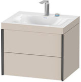 Duravit Möbelwaschtischset XVIU 600x480mm Cha ma / ta s-matt Ra 83 o HL