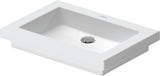 DURAVIT Einbauwaschtisch 2nd floor 580 mm ohne Überlauf und Hahnloch, weiß