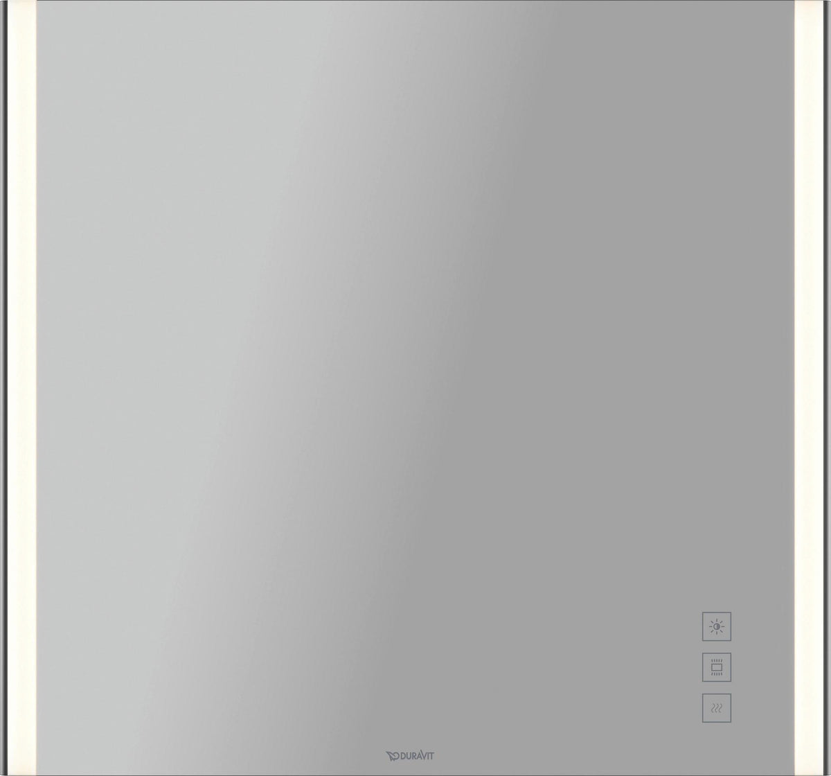 DURAVIT XSquare XS7011 Wandspiegel 600x800 mm mit Licht, Heizung & berührungsloser Bedienung