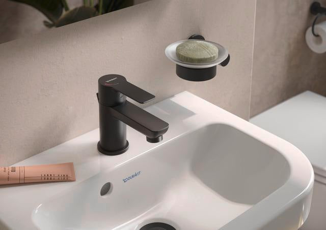 DURAVIT D-Code Handwaschbecken 450 mm weiß, 1 Hahnloch, mit Überlauf, wandhängend