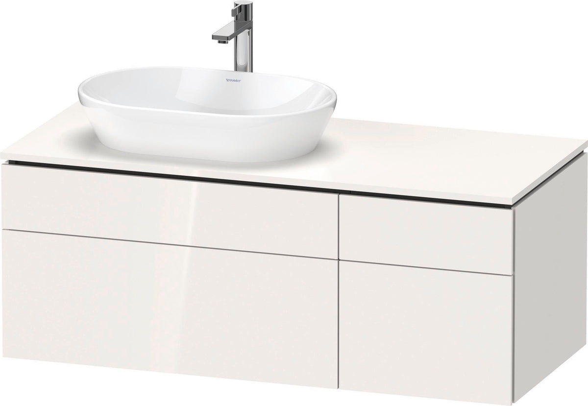 DURAVIT L-Cube Waschtischunterbau 1220 mm taupe supermatt mit Tip-On-Technik und Soft-Close