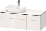 DURAVIT L-Cube Waschtischunterbau 1220 mm taupe supermatt mit Tip-On-Technik und Soft-Close