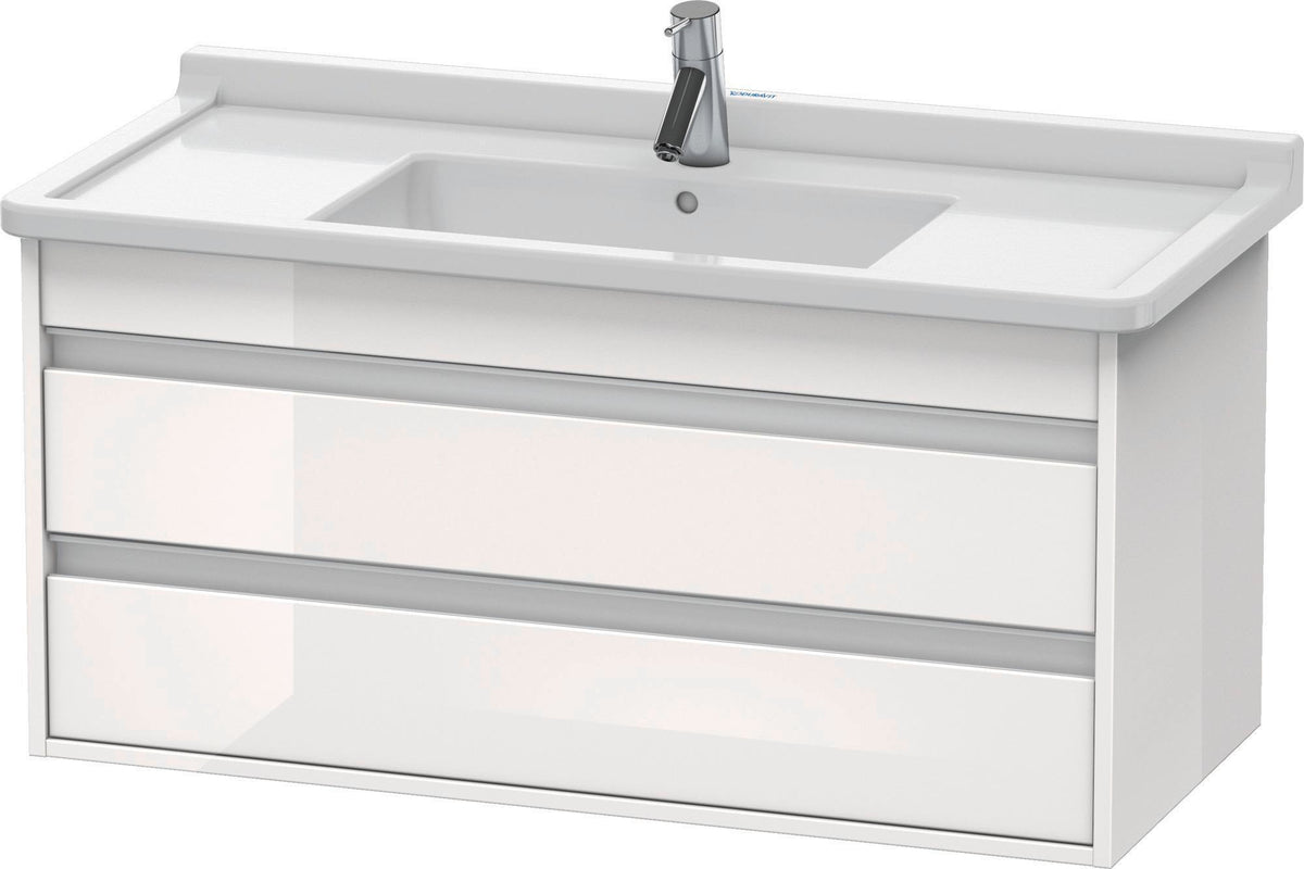DURAVIT Ketho Waschtischunterbau wandhängend 1000 mm weiß matt mit 2 Schubkästen
