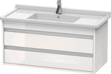 DURAVIT Ketho Waschtischunterbau wandhängend 1000 mm weiß matt mit 2 Schubkästen