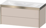 DURAVIT XViu c-bonded Waschtischunterbauset 1000 mm mit 2 Schubkästen, Push-Open und Soft-Close