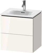 DURAVIT L-Cube Waschtischunterbau 520 mm weiß matt – 2 Schubkästen, wandhängend
