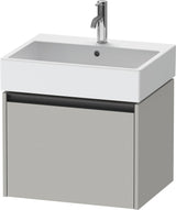 Duravit Ketho.2 Waschtischunterbau 584 mm betongrau matt – wandhängend, 1 Auszug, Soft-Close