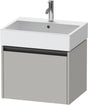 Duravit Ketho.2 Waschtischunterbau 584 mm betongrau matt – wandhängend, 1 Auszug, Soft-Close