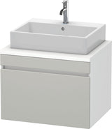 Duravit DuraStyle Konsolenwaschtischunterbau 700 mm betongrau matt mit 1 Auszug und Soft-Close