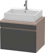 Duravit DuraStyle Konsolenwaschtischunterbau 700 mm betongrau matt mit 1 Auszug und Soft-Close