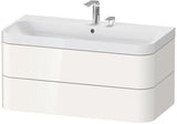 Duravit Waschtischset Happy D.2 Plus 975x490mm ein Hahnloch taupe supermatt