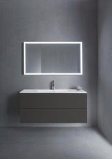 Duravit L-Cube Waschtischunterbau 1220 mm taupe matt mit 2 Schubkästen und Tip-On-Technik