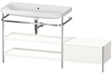 Duravit Happy D.2 Plus Waschtischunterbau 1600 mm mit Metallkonsole und Möbelwaschtisch