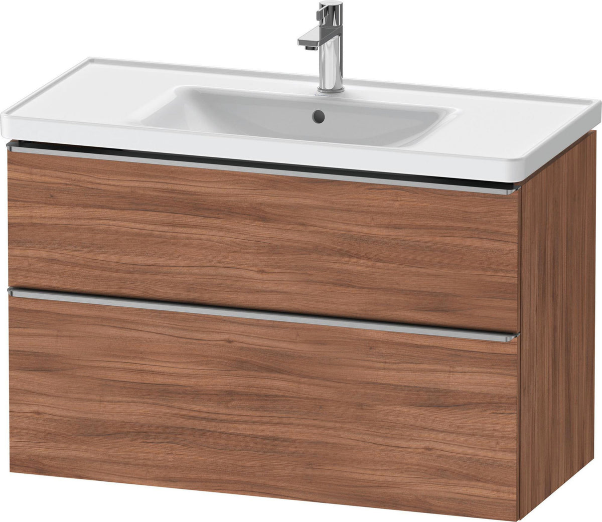 DURAVIT D-Neo Waschtischunterbau 984 mm betongrau matt mit Soft-Close und Bronze-Griff