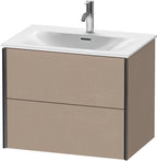 2Schubk.,schwarz matt/leinen