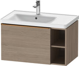 Duravit D-Neo Waschtischunterbau 784 mm Eiche Terra Matt mit Auszug und Soft-Close