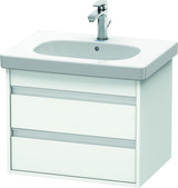 DURAVIT Ketho Waschtischunterbau wandhängend 600 mm, 2 Schubkästen, weiß matt