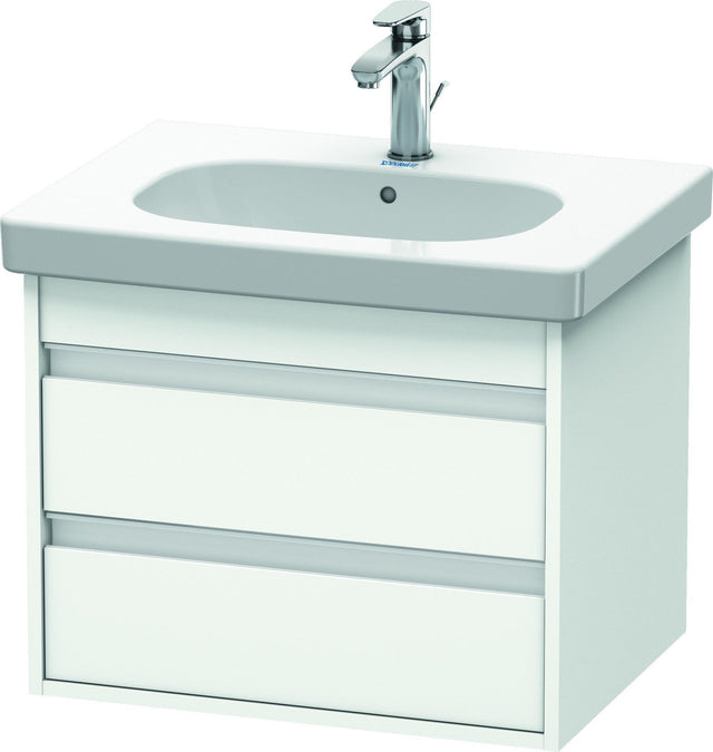DURAVIT Ketho Waschtischunterbau wandhängend 600 mm, 2 Schubkästen, weiß matt