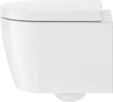 DURAVIT Wand-WC ME by Starck 480 mm Weiß Seidenmatt Rimless Tiefspüler