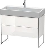 Duravit XSquare Waschtischunterbau 984x731x460 mm mit integriertem Fußgestell, s-matt ES Ahorn