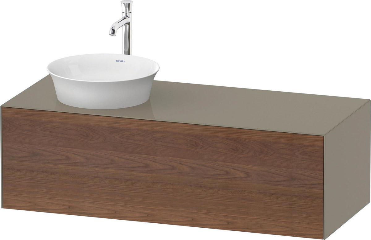 DURAVIT White Tulip Waschtischunterbau 1300 mm graphit seidenmatt mit LED-Innenbeleuchtung und Tip-On-Technik