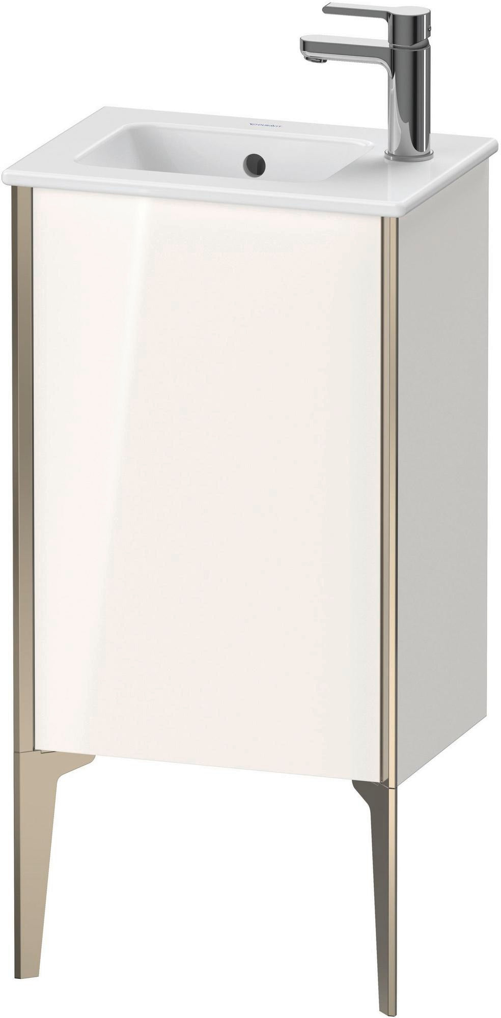 Duravit XViu Waschtischunterbau bodenstehend 1 Tür 594 mm weiß matt – mit Tip-On-Technik