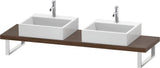 DURAVIT L-Cube Konsole Compact 2 Aussparungen, 480 mm tief, weiß matt – variable Breite