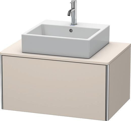 Duravit XSquare Waschtischunterbau 800 mm wandhängend, 1 Auszug, ohne Armatur, seidenmatt