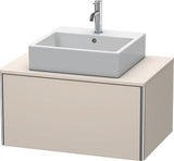 Duravit XSquare Waschtischunterbau 800 mm wandhängend, 1 Auszug, ohne Armatur, seidenmatt