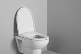 DURAVIT Univavo WC-Sitz D-Form tief 457 mm mit Absenkautomatik, abnehmbar, Edelstahl-Scharniere, Weiß