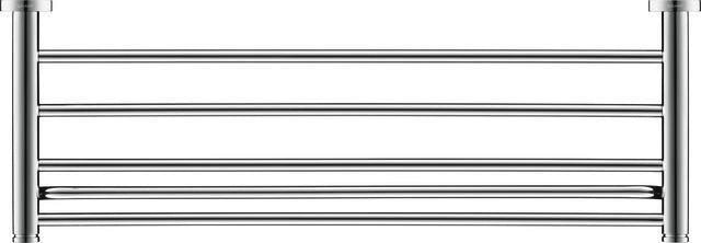 DURAVIT D-Code Handtuchablage 650 mm Chrom mit 4 Stangen & Handtuchhalter