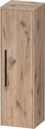 DURAVIT D-Code Halbhochschrank 400 mm, rechts, Basalt Matt, 1 Tür, Glasböden